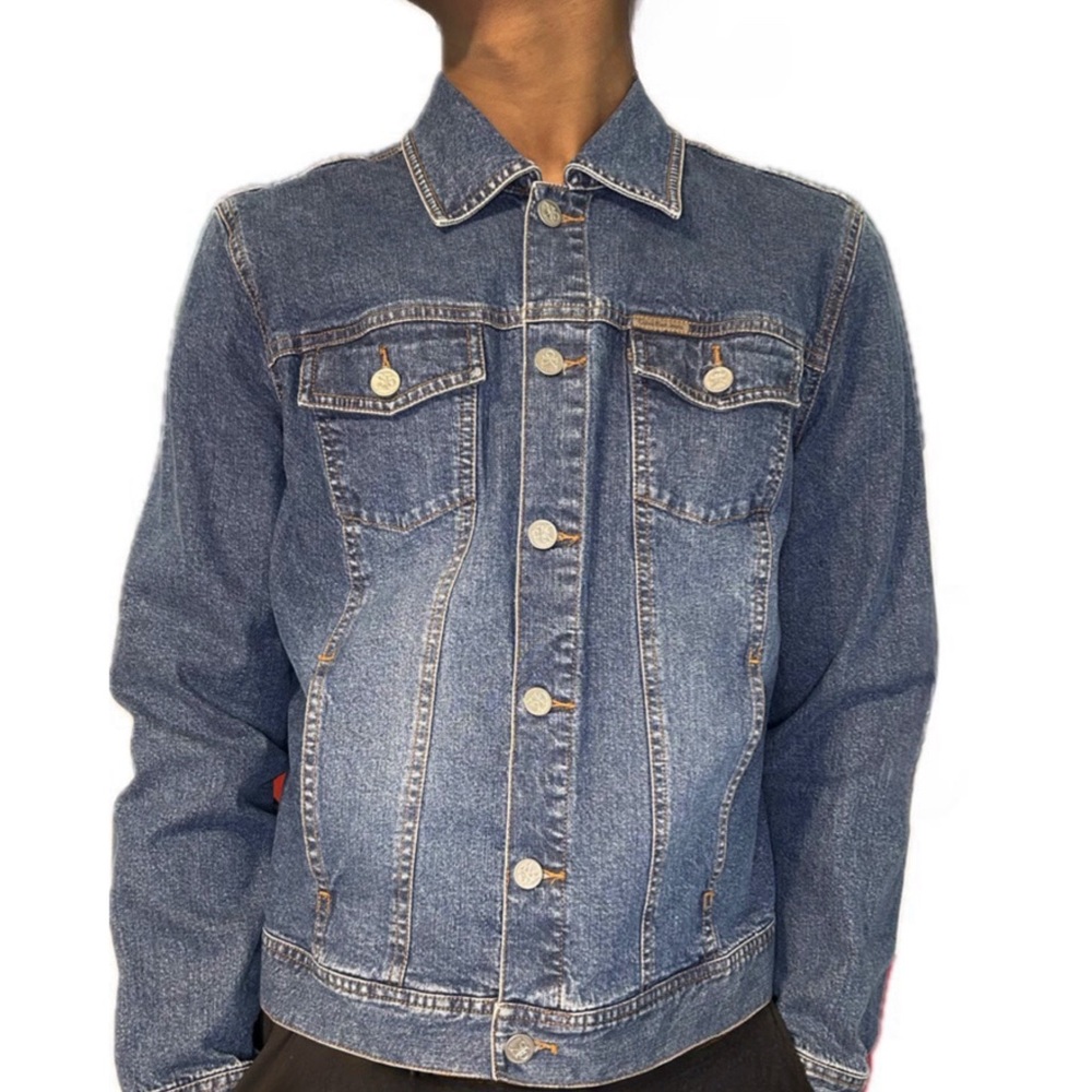Vintage 1967 Calvin Klein Jeans denim Jacket Hong Kong | US size medium - Picture 2 of 8